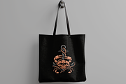 Crab with Anchor and Skull, an Object Illustration by nomlimo.com (Thumbnail 2 of 3)