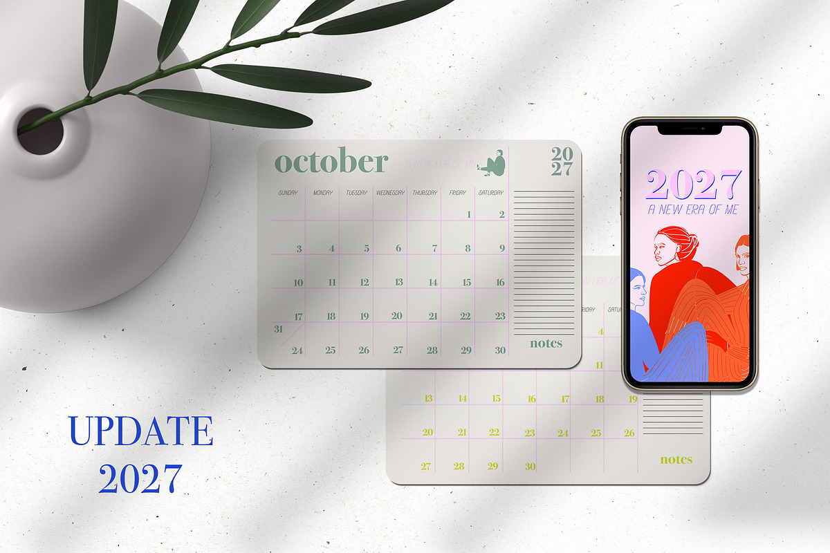 2027 NEW ERA Calendar & Planners, an Object Graphic by Mio Buono (Photo 4 of 16)