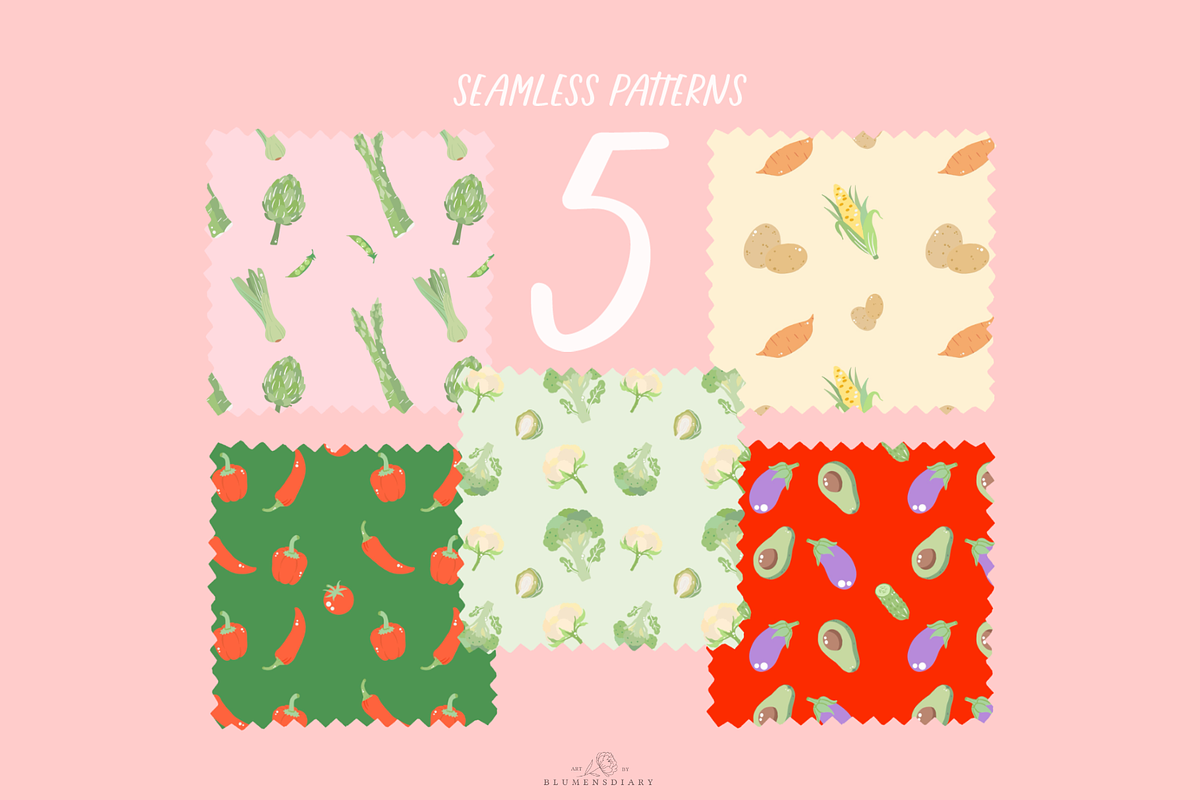 Garden Harvest Vector Clipart, a Food Illustration by Blumensdiary (Photo 3 of 7)