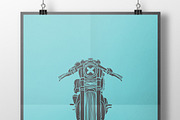 Vintage Hand-drawn Motorcycles, a Texture Illustration by dreamwaves (Thumbnail 2 of 4)
