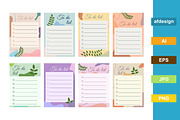 Floral To Do List Template, a Stationery Template by SefriMujiRahayu (Thumbnail 1 of 3)