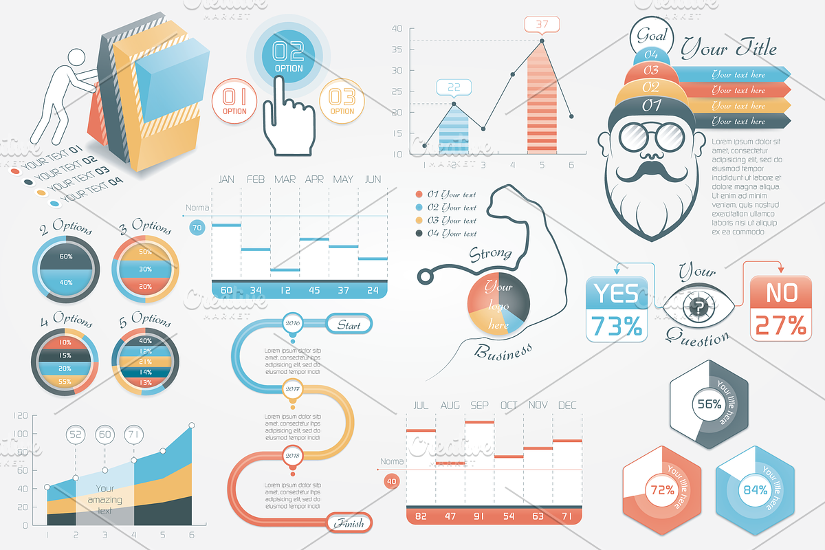 52% OFF Infographic Creator Kit, a Presentation Template by Infographic Paradise (Photo 2 of 7)