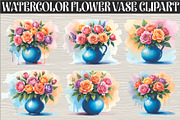 Charming watercolor flower vase, an Illustration by Amazin_art (Thumbnail 1 of 7)