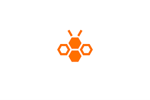 Honey store logo template.
