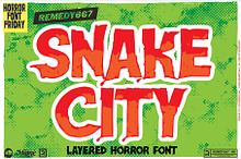 Snake City - Layered Font