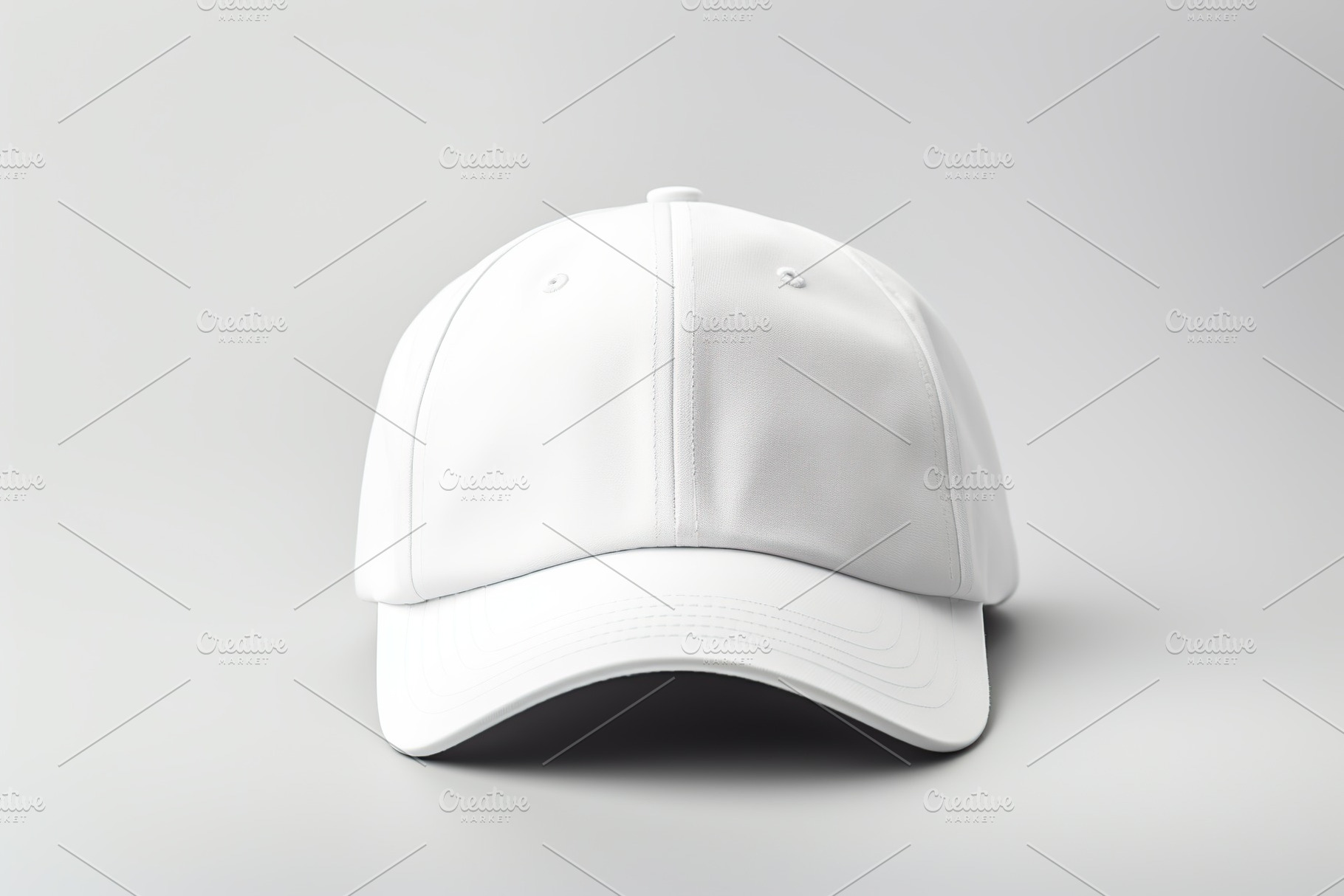 White baseball cap on white background, a Beauty & Fashion Photo by AlyaAnd