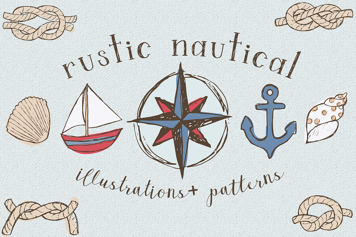 Rustic Nautical Illustrations, an Illustration by Kellie Jayne Studio (Photo 1 of 6)