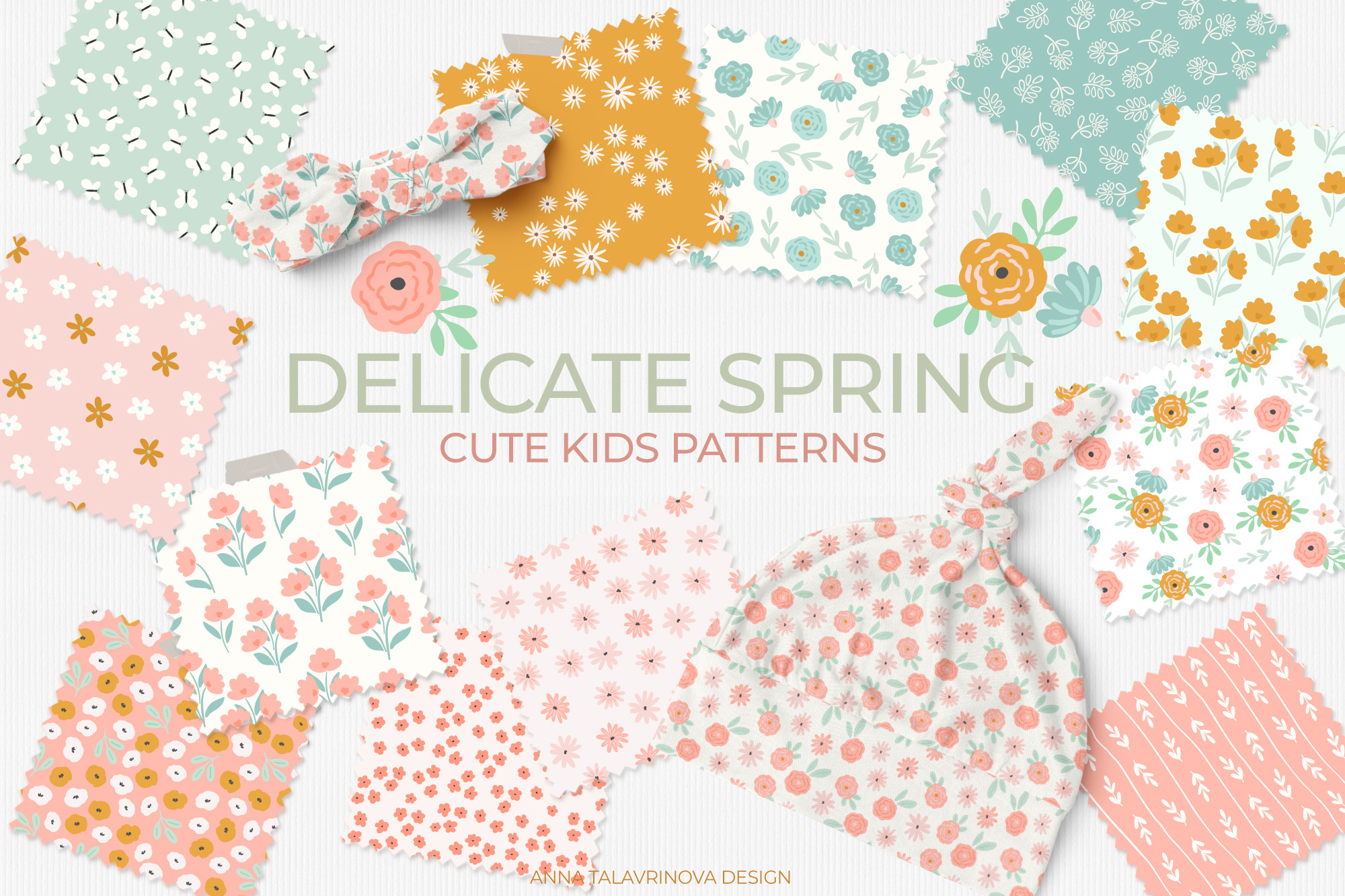 Delicate Spring baby patterns, a Pattern Graphic by Cozy pattern shop
