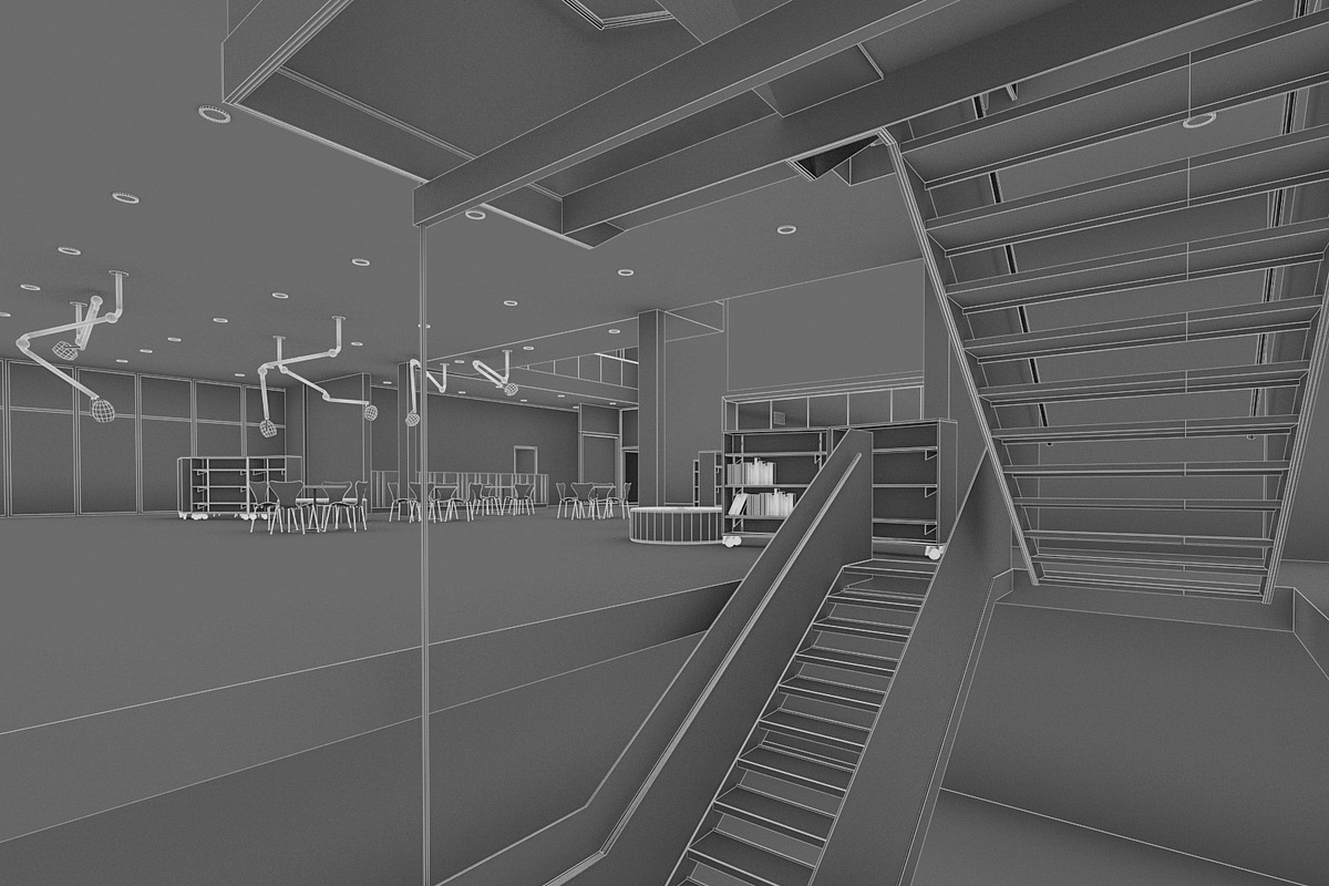 Cultural Center Building, an Architecture 3D Model by 3DNUTS (Photo 13 of 19)