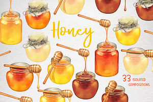 Watercolor Honey Collection