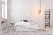 GRAY SCANDINAVIAN BEDROOM IMAGE SET, a Household Mockup by YKvisual (Thumbnail 5 of 7)