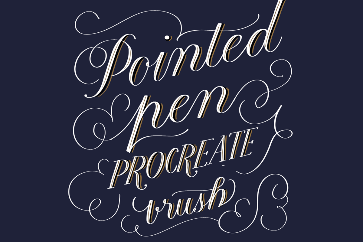 Pointed Pen Procreate Brush