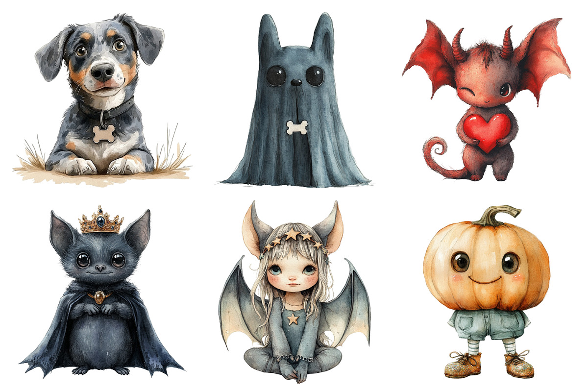 Halloween Character Clipart, an Illustration by Daily.Designs (Photo 4 of 5)