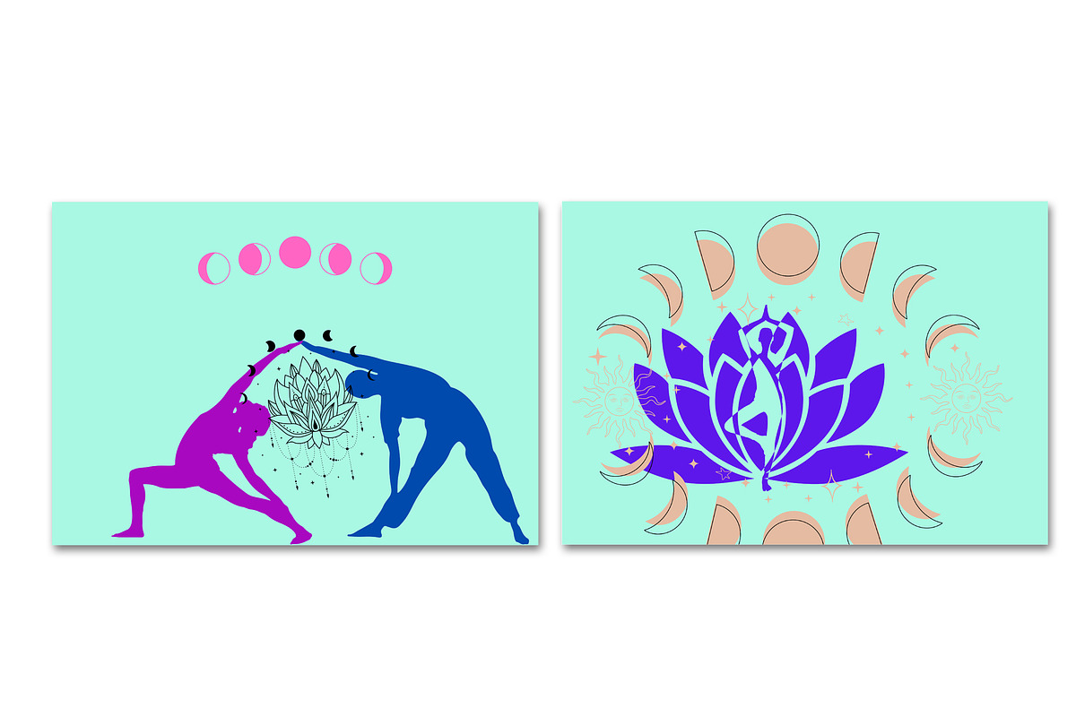 12 Asanas Posters, a Stationery Template by Anliveda (Photo 5 of 6)