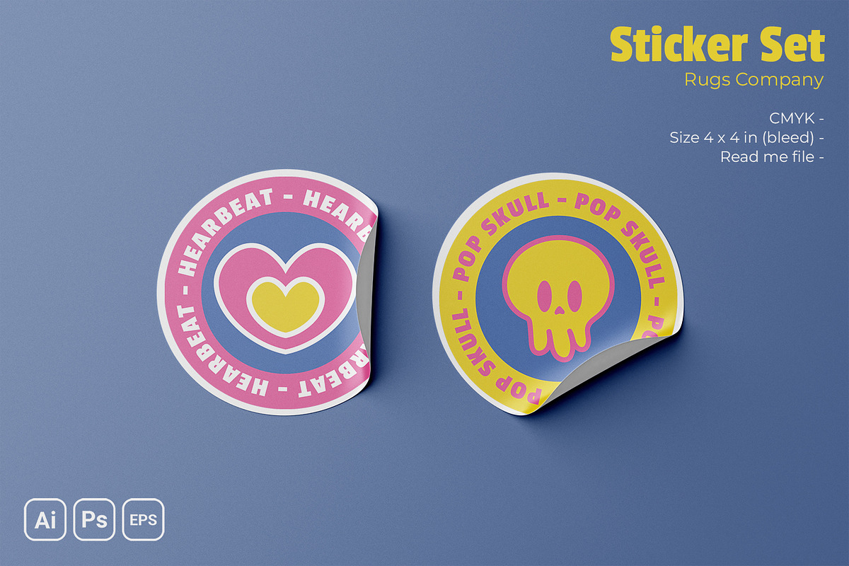 Rugs Company Set Sticker, a Print Template by Fannan Studio (Photo 2 of 3)