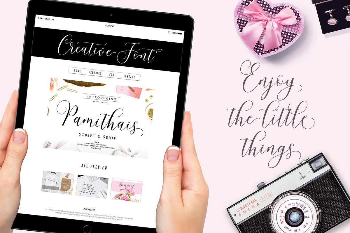 New Pamithais Script, a Script Font by Barland Design (Photo 4 of 10)