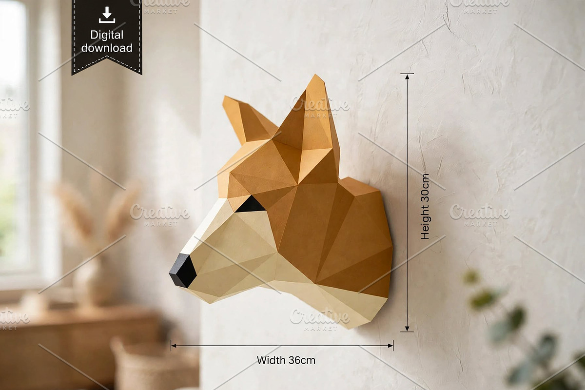 Corgi trophy - 3d papercraft, a Card Template by PAPER amaze (Photo 1 of 4)