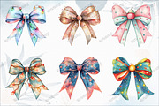 Christmas Light Coquette Bow PNG, an Illustration by designcity5 (Thumbnail 2 of 5)