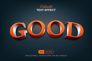 Good Text Effect Orange Style