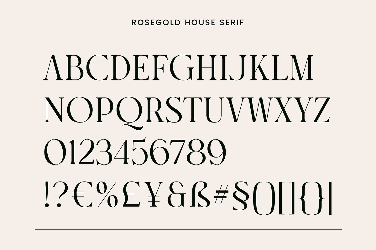 Rosegold House - Modern Font Duo, a Serif Font by TropicalSunlightCo. (Photo 13 of 13)