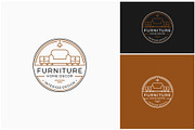 Furniture Interior Badge Stamp Logo, a Branding & Logo Template by ika trisiana (Thumbnail 1 of 2)