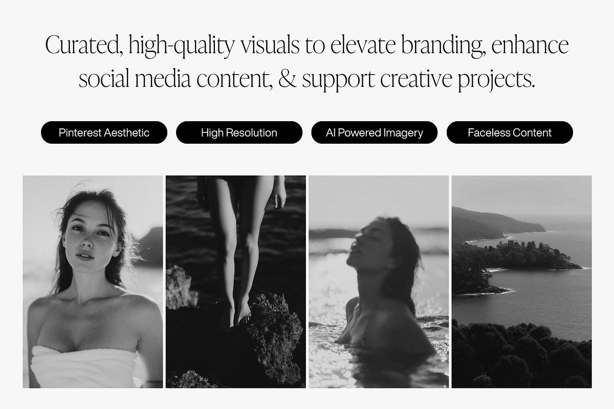 Black & White Aesthetic Stock Photos, a Beauty & Fashion Photo by Digital Asset Co (Photo 3 of 9)