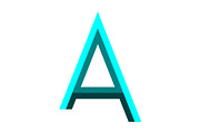 Letter A logo design template, a Branding & Logo Template by Sumberpangan (Thumbnail 1 of 3)