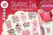 Valentine's Day Quote Cutting File, an Illustration by defarmerdesign (Thumbnail 1 of 5)