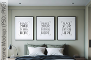 Set of 3 Wall Frame Mockups, a Templates & Theme by Ali's Designs (Thumbnail 2 of 2)