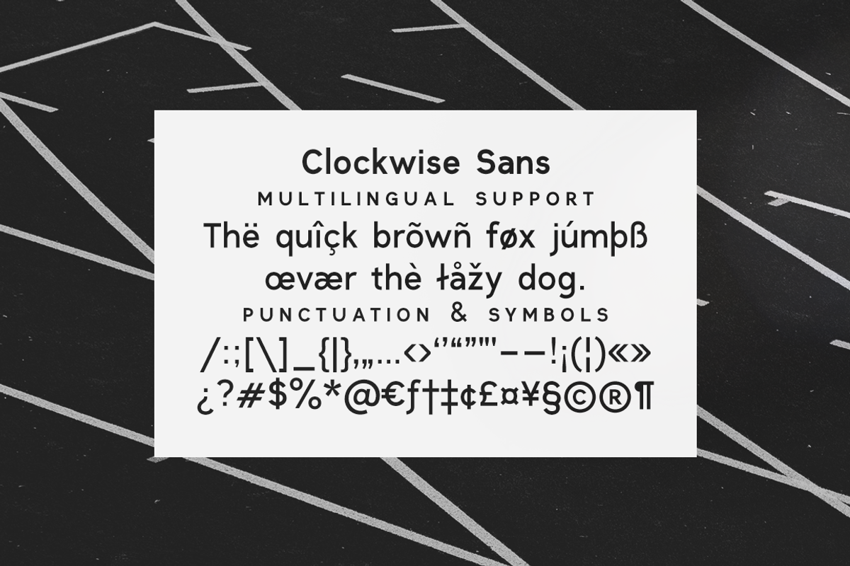 Clockwise sans serif font, a Sans Serif Font by Ana's Fonts (Photo 12 of 12)