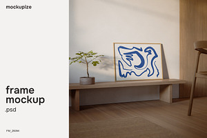 Japandi DIN A Horizontal Mockup, a Household Mockup by mockupize