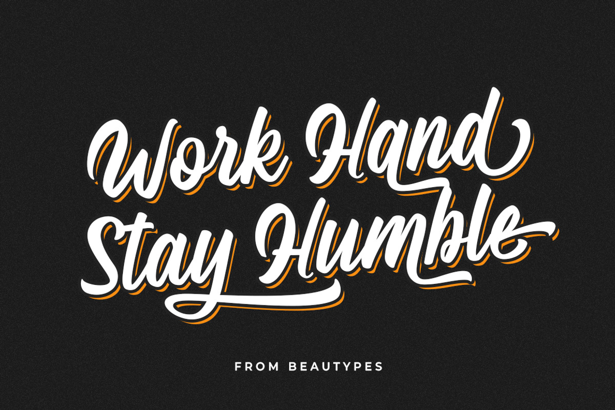 Hasdina Script, a Script Font by Beautypes (Photo 3 of 7)