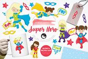 Super Hero illustration pack, an Illustration by PrettyBundles (Thumbnail 1 of 5)