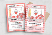 Valentine's Day Retro Arcade Concept, a Flyer Template by BrandPacks (Thumbnail 1 of 5)