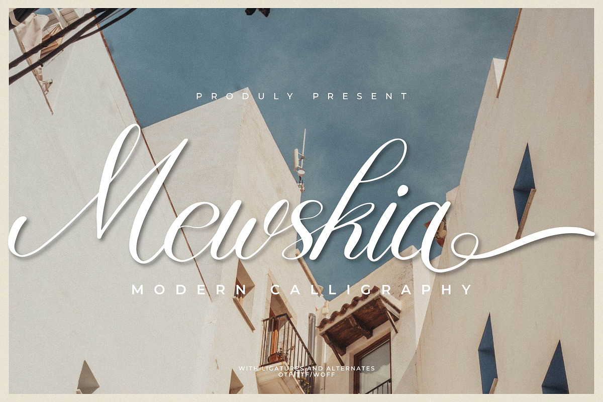 Mewskia | Modern Calligraphy Font, a Script Font by gracetype_studio (Photo 1 of 14)