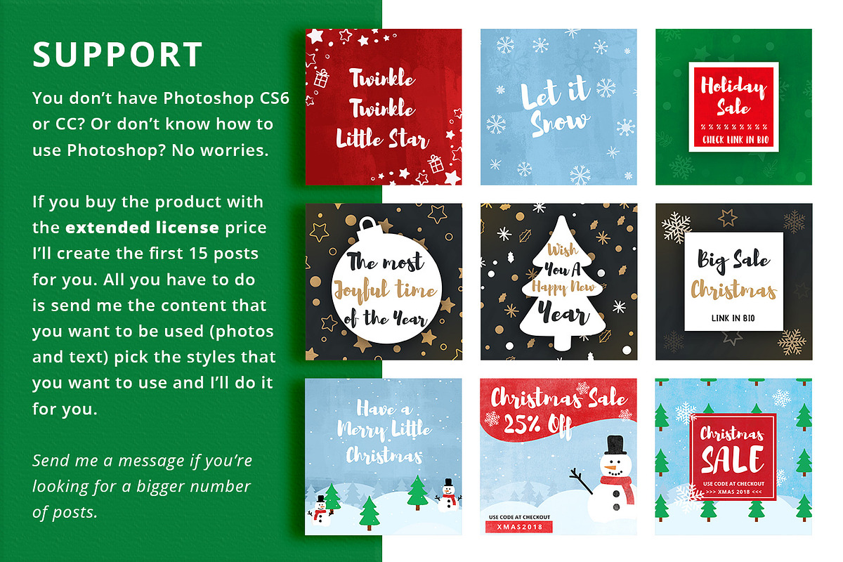 SALE! Animated Christmas Kit, a Social Media Template by Brandspark (Photo 8 of 9)