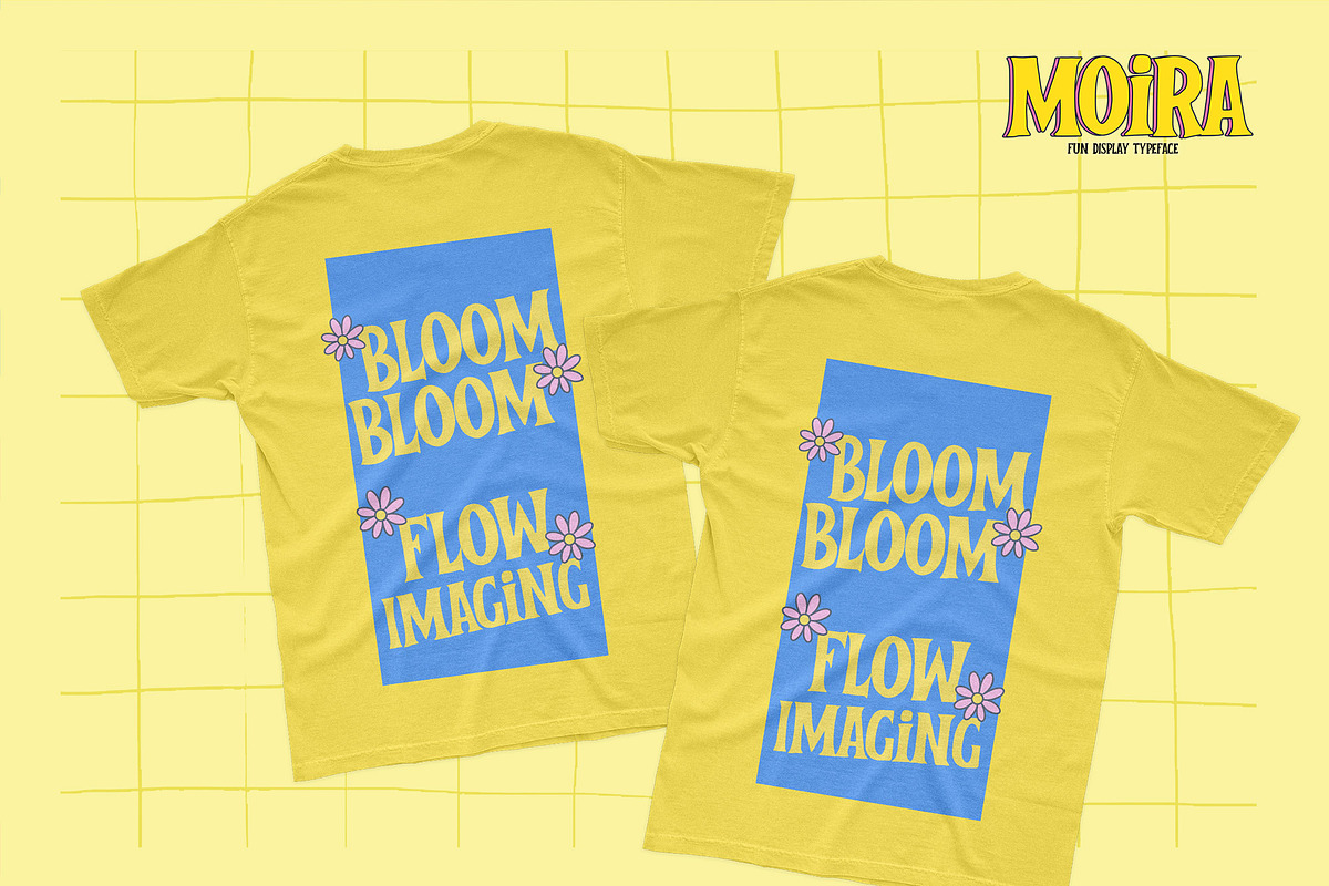 MOIRA - Fun Display Typeface, a Font by Gassstype (Photo 5 of 8)