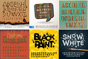 Big Bundle Alphabet & Numbers, a Symbol Font by PREMIUMVECTOR (Thumbnail 7 of 12)