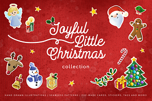 Joyful Little Christmas Clipart
