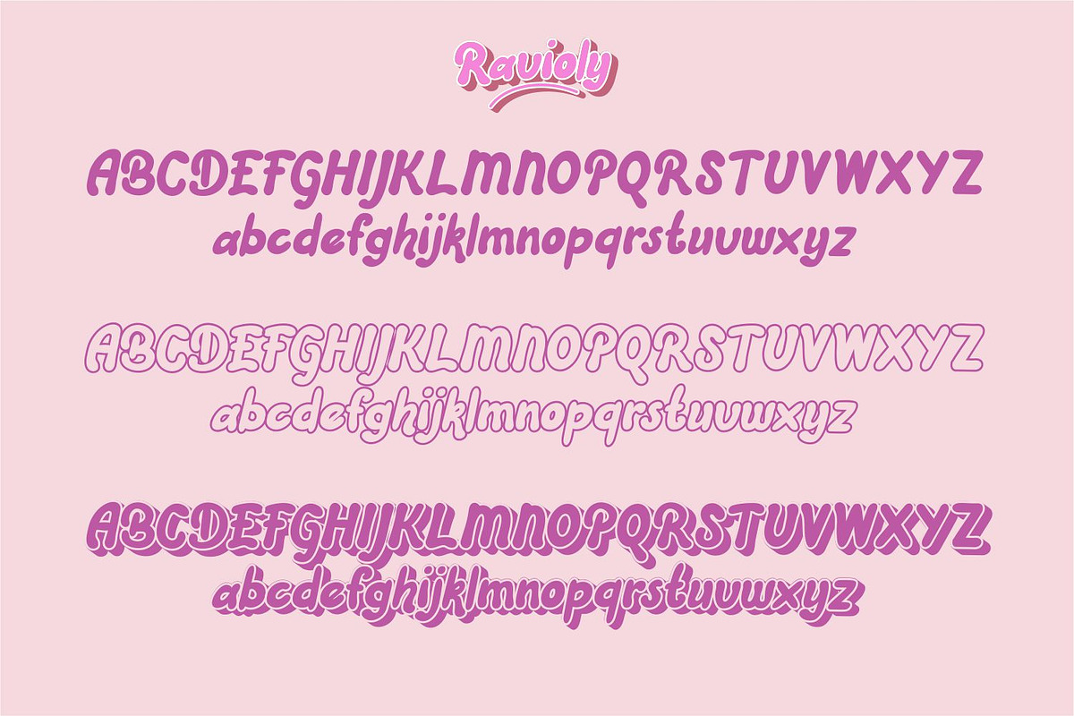 Ravioly Cute Bubble Font, a Script Font by WhymoreArt (Photo 9 of 10)