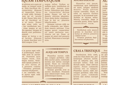 Old newspaper seamless pattern, a Texture Illustration by Vector Tradition