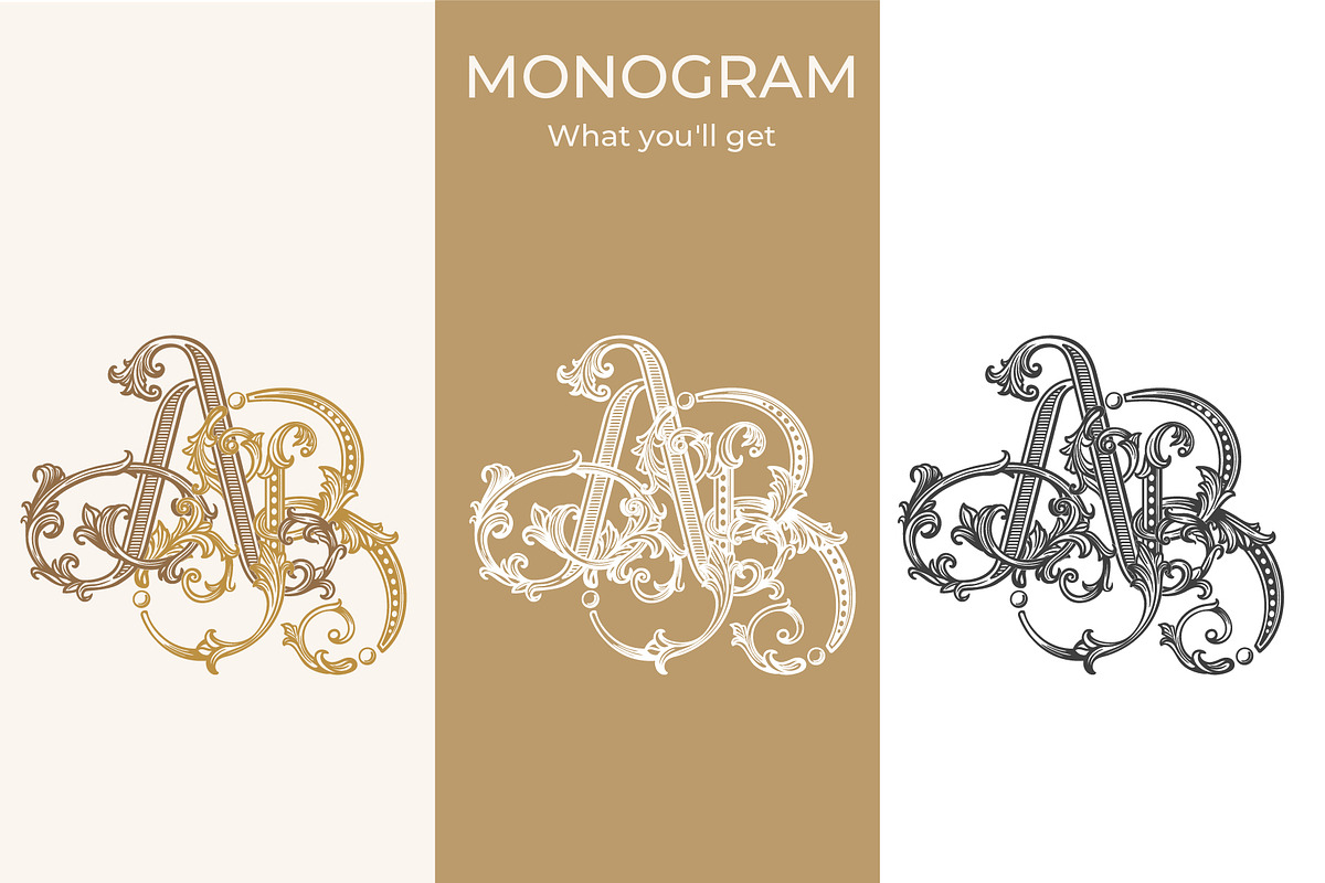 AB BA Wedding Monogram Logo, a Branding & Logo Template by LogoAV (Photo 3 of 8)
