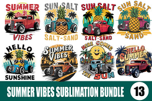 Summer Vibes Sublimation Bundle, an Illustration by Wow Magic