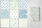 Mille Fleur - 36 watercolor patterns, a Pattern Graphic by Begin Again (Thumbnail 6 of 6)
