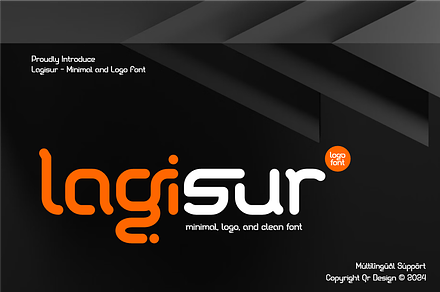Lagisur - Minimal Logo Font, a Sans Serif Font by QR Design Studio