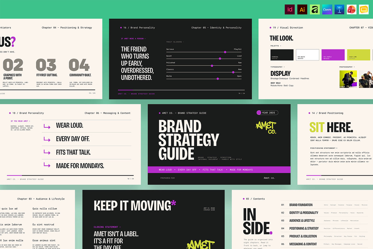 Brand Strategy Presentation Template, a Presentation Template by BrandPacks (Photo 1 of 7)
