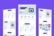 Modern Responsive Website Wireframe, a Wireframe Template by MightyDesign (Thumbnail 1 of 9)