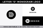 Letter D Monogram Logo, a Branding & Logo Template by Mauro Bertolino (Thumbnail 6 of 6)