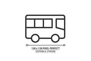 Public transport pixel perfect line, an Icon by IMG Visuals