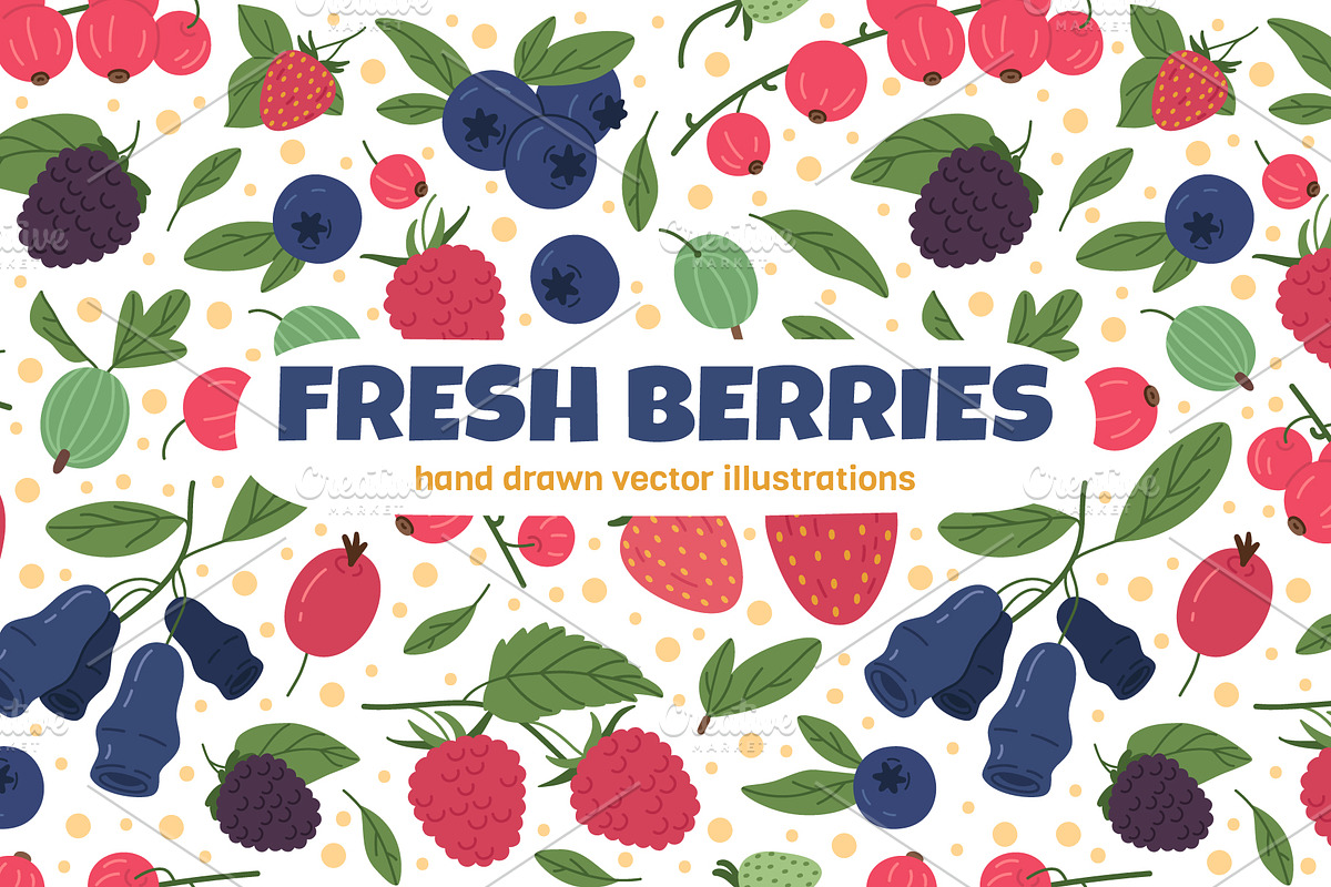 Ripe delicious berries, a Food Illustration by Torontotokio (Photo 1 of 5)